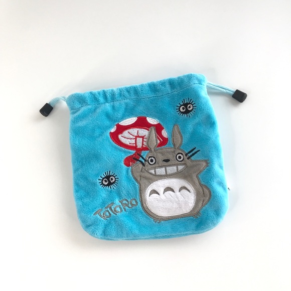 Other - Totoro Blue Drawstring Bag